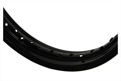 52-0785 - 18  x 2.15  Rolled Edge Rim Black by V-Twin