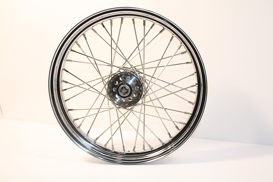 52-0801 - 19 inch x 2.50 inch Replica Front or Rear Spoke Wheel by V-Twin