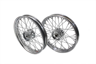 52-0987 - 18 inch x 2.15 inch Servi-Car Rear Wheel Set by V-Twin