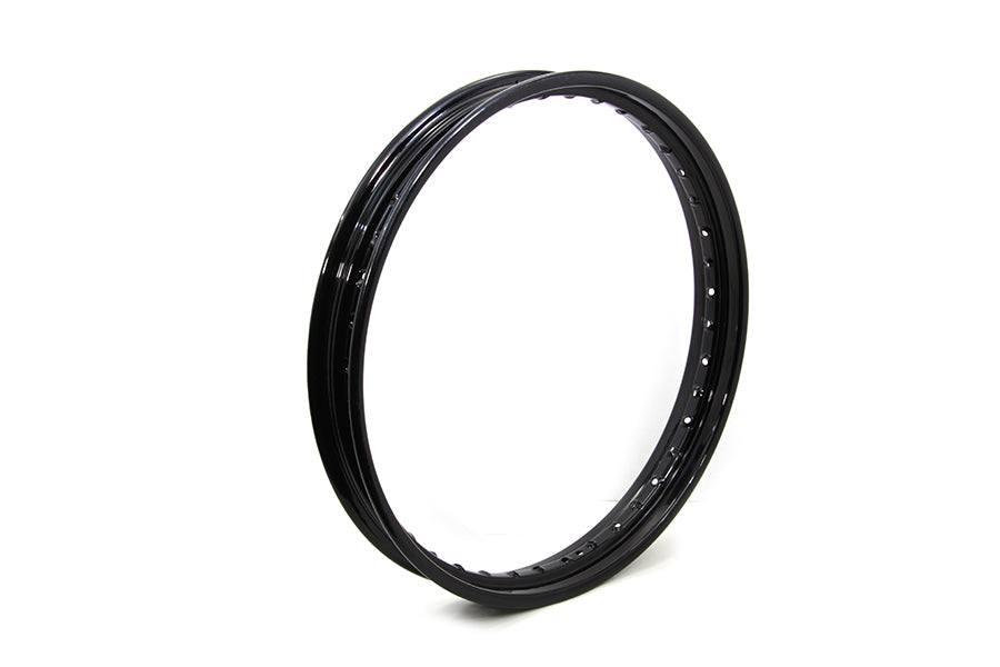 52-1208 - 21  X 2.15  Rolled Edge Rim Black by V-Twin