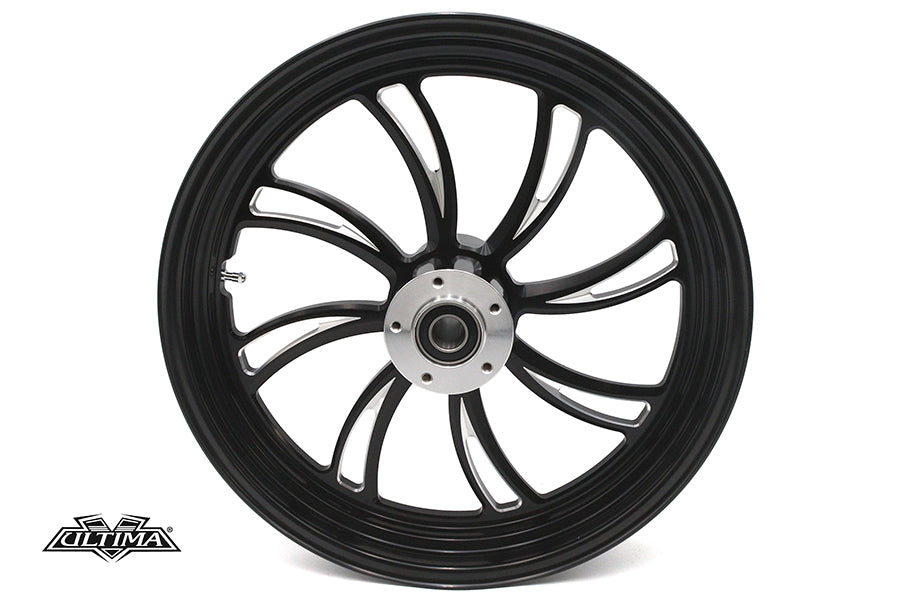 52-1408 - 18 inch x 3.5 inch Vortex Front Wheel Black Cut by Ultima