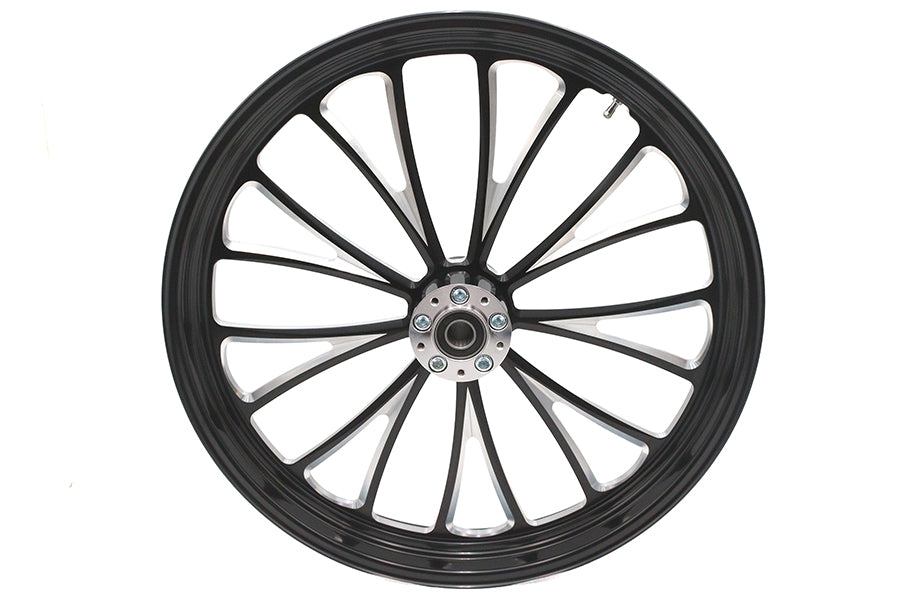 52-1411 - 23 inch x 3.5 inch Manhattan Front Wheel Black Cut by Ultima