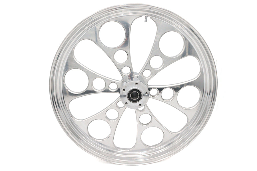 52-1416 - 23 inch x 3.5 inch Kool Kat Front Wheel Polished Aluminum by Ultima