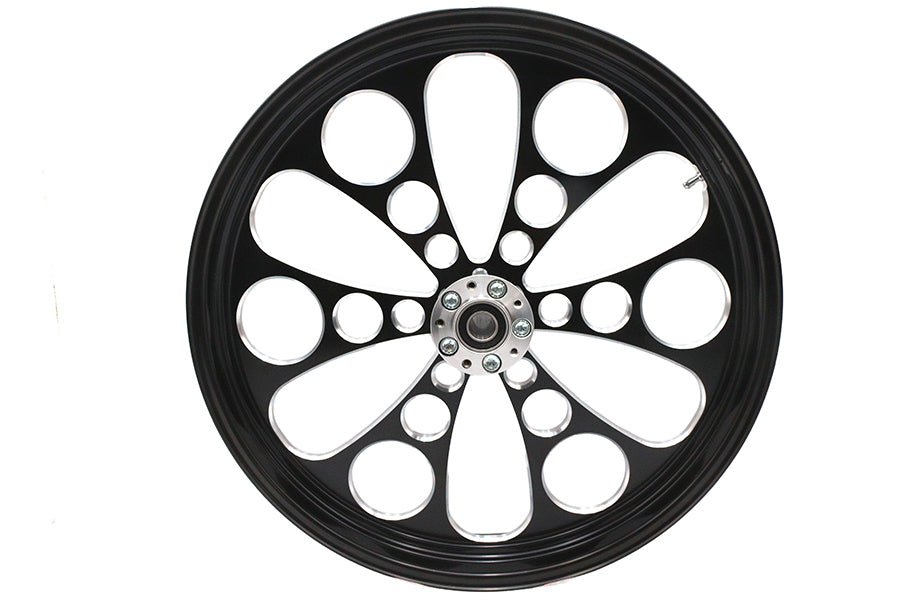 52-1420 - 23 inch x 3.5 inch Kool Kat Front Wheel Black Cut by Ultima