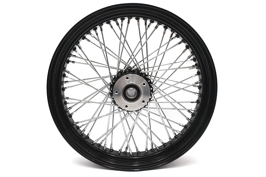 52-1423 - 18 inch x 3.5 inch Ultima 60 Spoke Front Wheel Black by Ultima