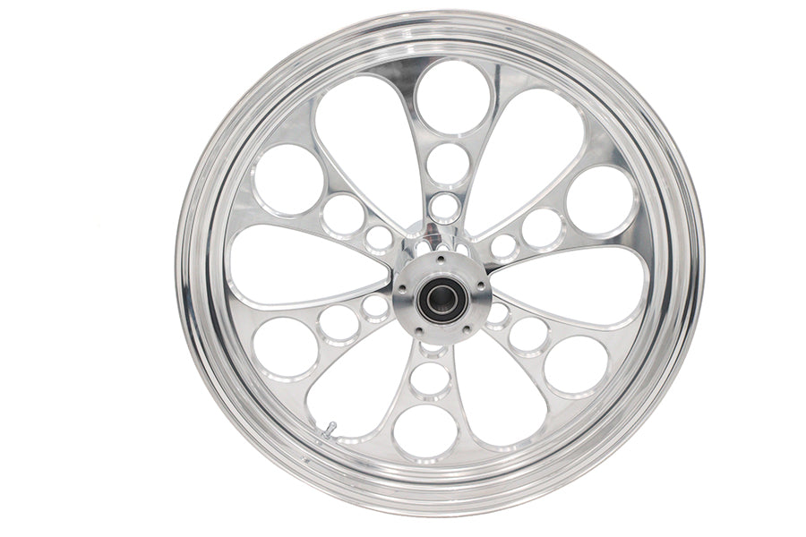 52-1437 - 21 inch x 3.5 inch Kool Kat Front Wheel Polished Aluminum by Ultima