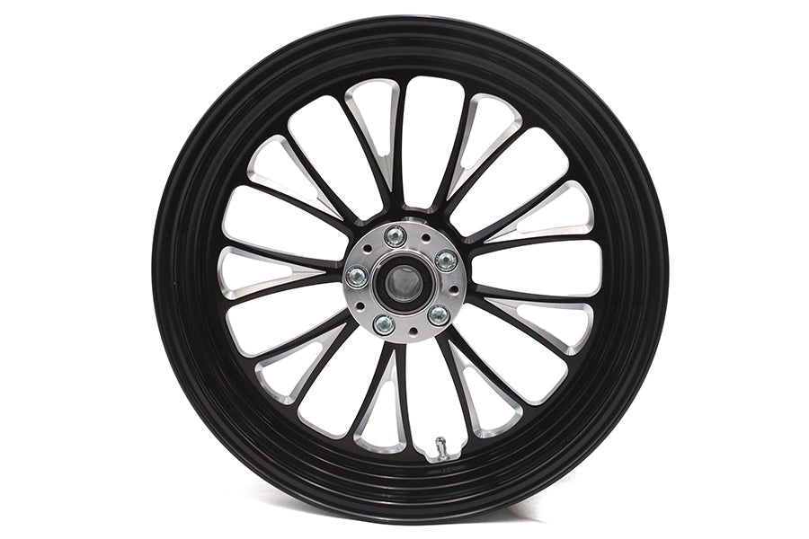 52-1458 - 16 inch x 3.5 inch Manhattan Front Wheel Black Cut by Ultima