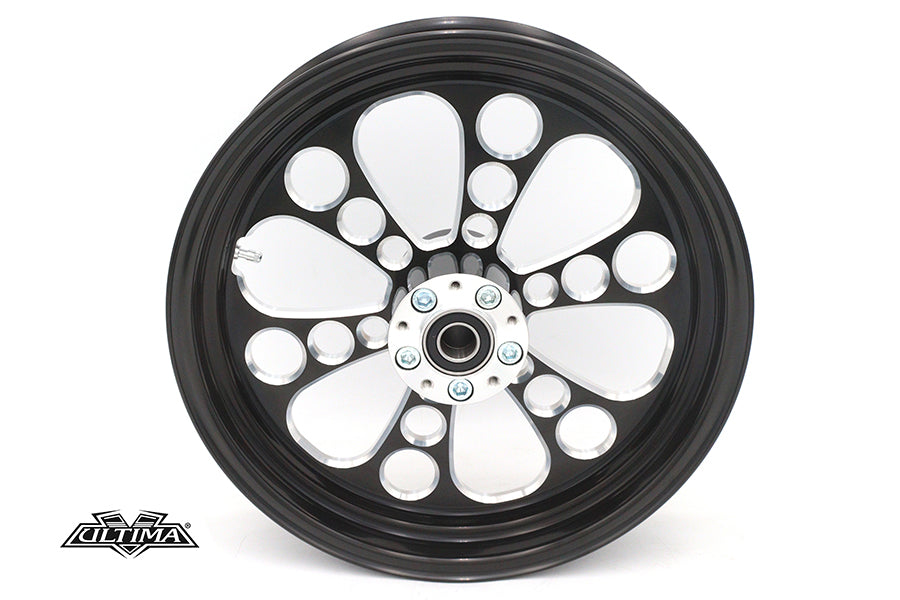 52-1460 - 16 inch x 3.5 inch Kool Kat Front Wheel Black Cut by Ultima