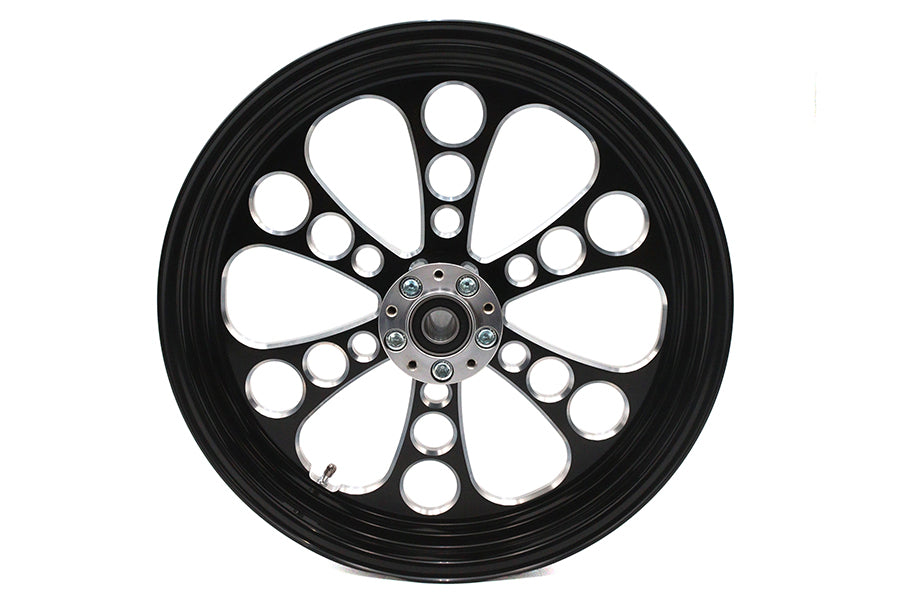 52-1462 - 18 inch x 3.5 inch Kool Kat Front Wheel Black Cut by Ultima