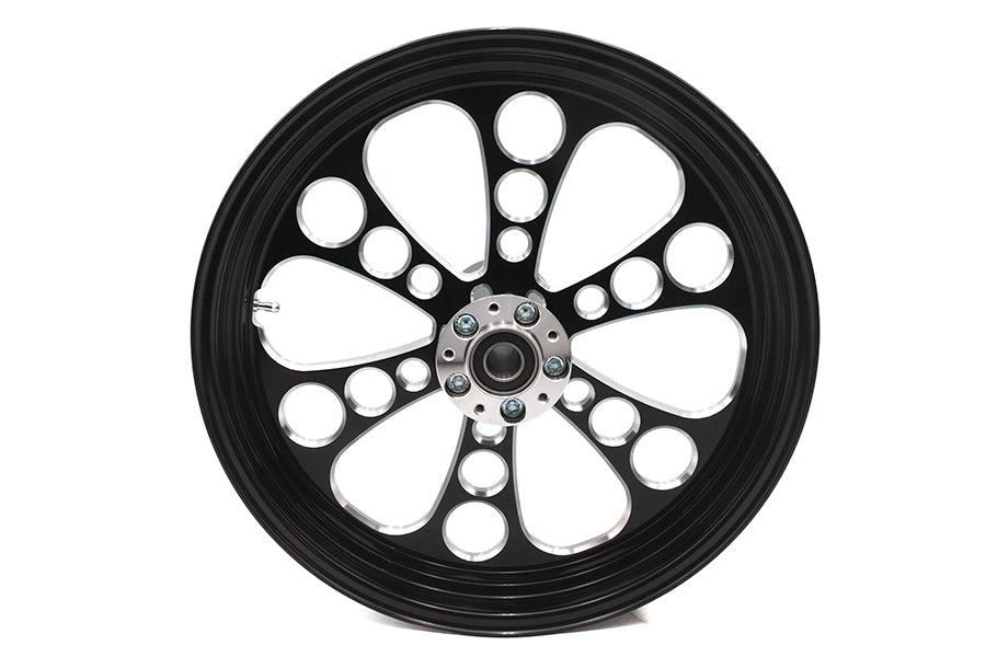 52-1465 - 18 inch x 3.5 inch Kool Kat Front Wheel Black Cut by Ultima