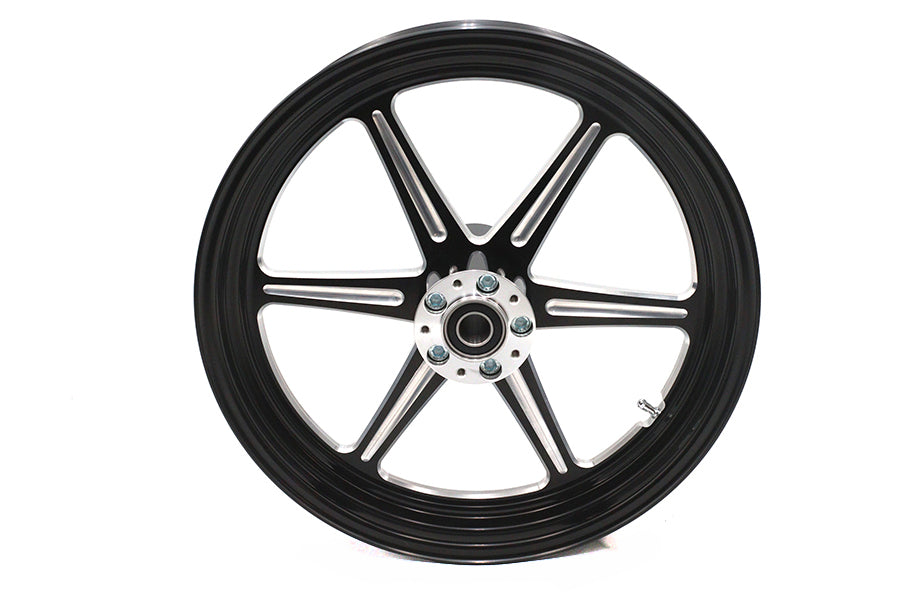 52-1467 - 18 inch x 3.5 inch Revolver Front Wheel Black Cut by Ultima
