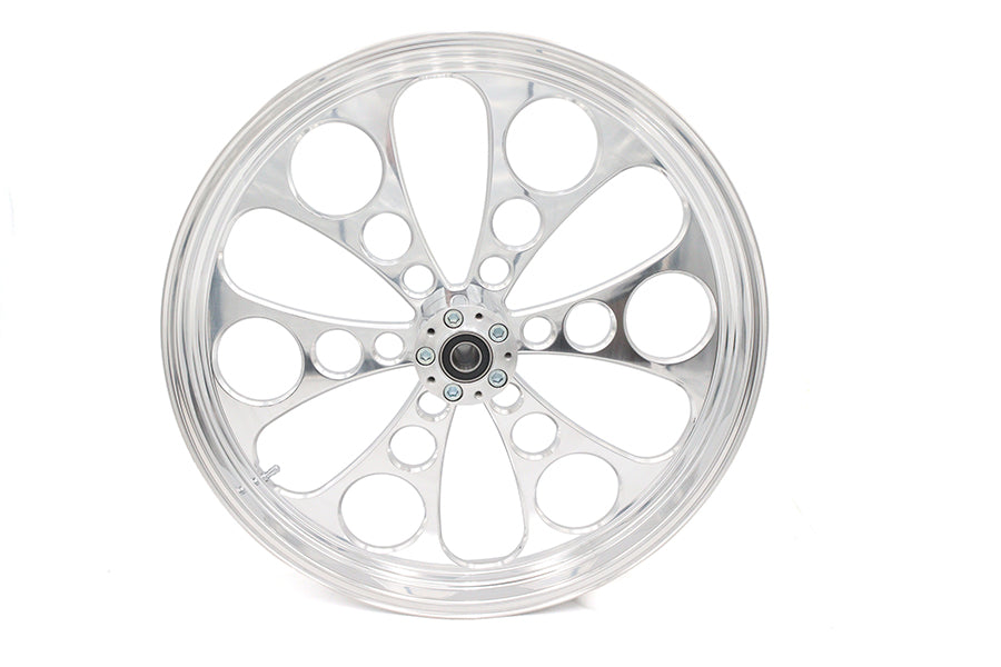 52-1475 - 23 inch x 3.5 inch Kool Kat Front Wheel Polished Aluminum by Ultima