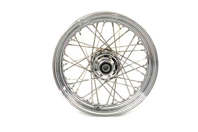 52-2007 - 16 inch x 3.00 inch Replica Front Spoke Wheel by V-Twin