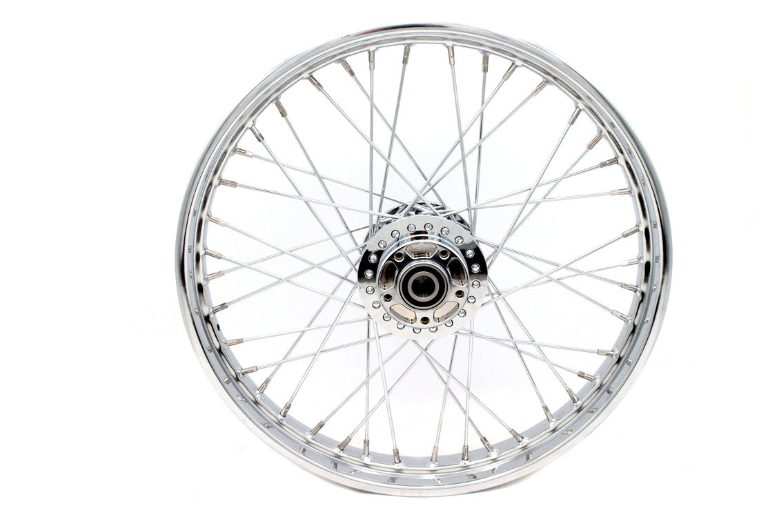 52-2027 - 21 inch x 2.15 inch Replica Front Spoke Wheel by V-Twin