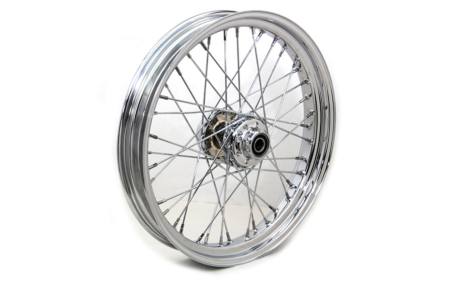 52-2056 - 21 inch x 3.25 inch Front Spoke Wheel Chrome by V-Twin