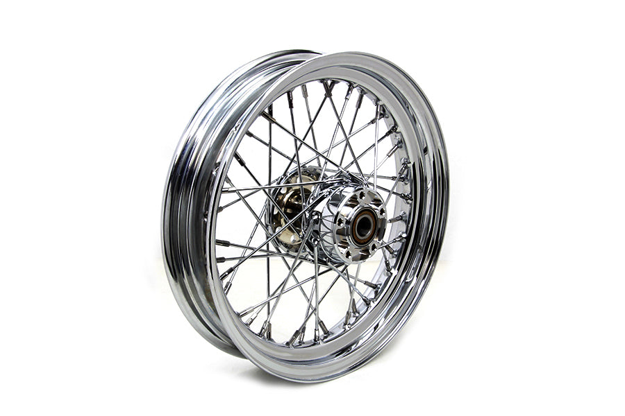 52-2057 - 16 inch x 3.00 inch Rear Spoke Wheel Chrome by V-Twin