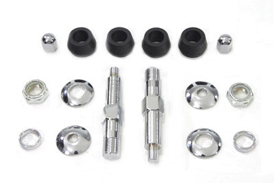 54-0441 - Chrome Lower Rear Shock Stud Kit by V-Twin