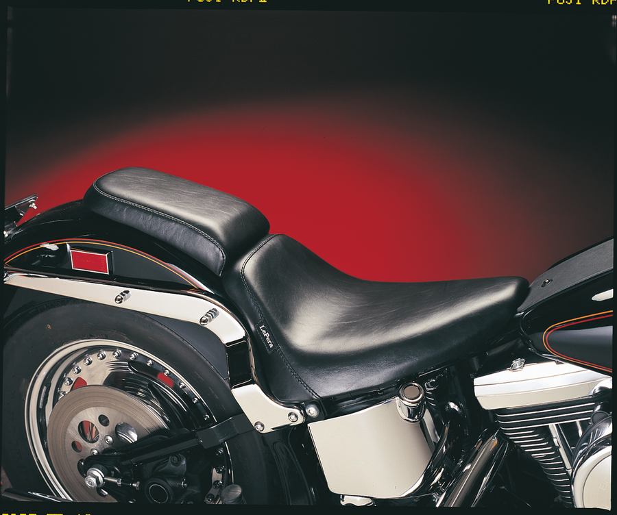 LE PERA Bare Bones Pillion Pad - Smooth - Black - Softail '84-'99 LN-007P