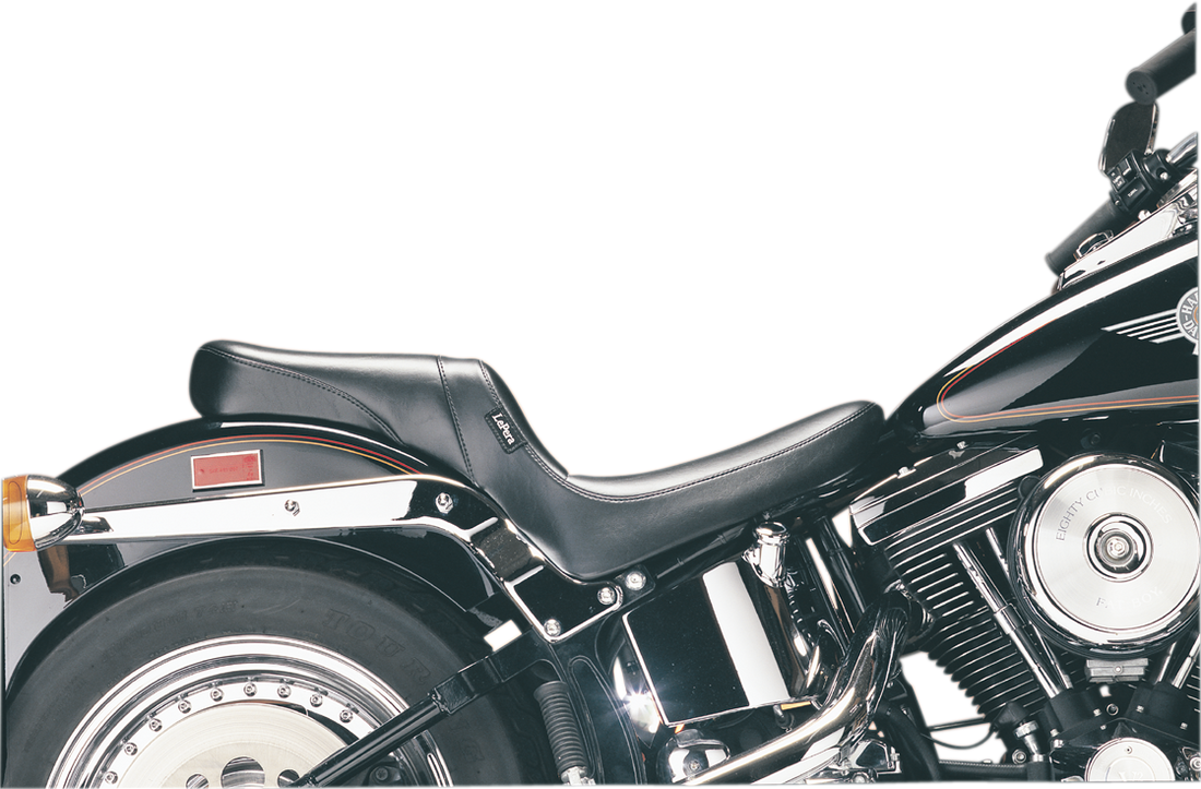 LE PERA Daytona 2-Up Seat - Without Backrest - Smooth - Black - Softail '84-'99 LGN-543S