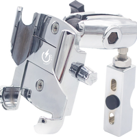 RIDEPOWER Metal Phone Mount - Large - Perch Mount - Chrome RPMTLMOUNTLGCR
