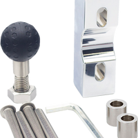 RIDEPOWER Metal Phone Mount - Large - Perch Mount - Chrome RPMTLMOUNTLGCR