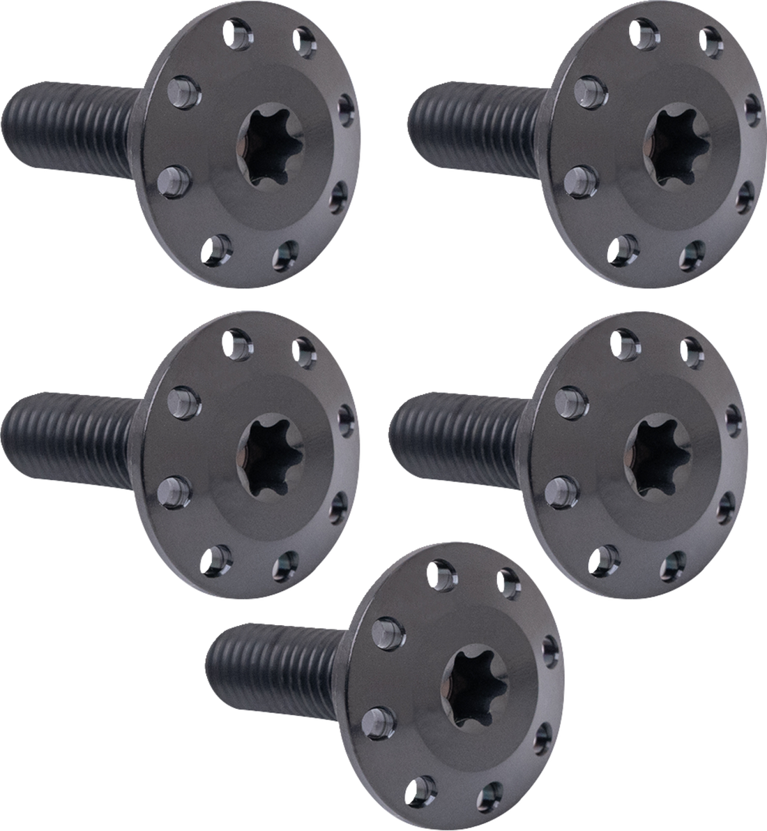ARLEN NESS Bolt Kit - Holeshot/Front/Floating/Brake Rotor - Spoke Mount - Black - 5 Pack 300-921
