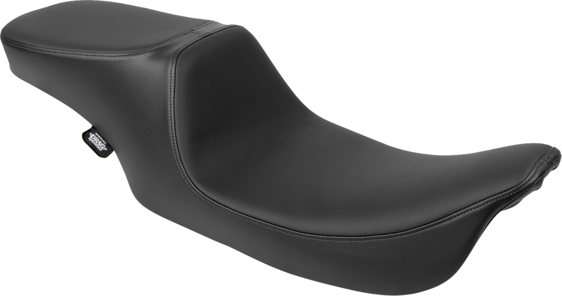 DRAG SPECIALTIES SEATS Predator 2-Up Seat - Solar Leather - Smooth - w/o Backrest - FL '97-'07 4695E