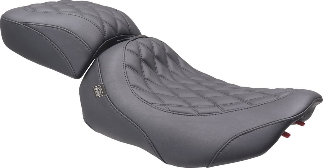 MUSTANG Wide Tripper™ Seat - Solo - Black Stitching - FLT/FLH '23-'25 89503