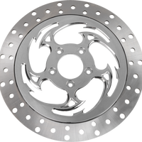 RC COMPONENTS Floating Brake Rotor - Front Left - Savage - 320 mm - Chrome ZSSCOG320A-85C-LF2K