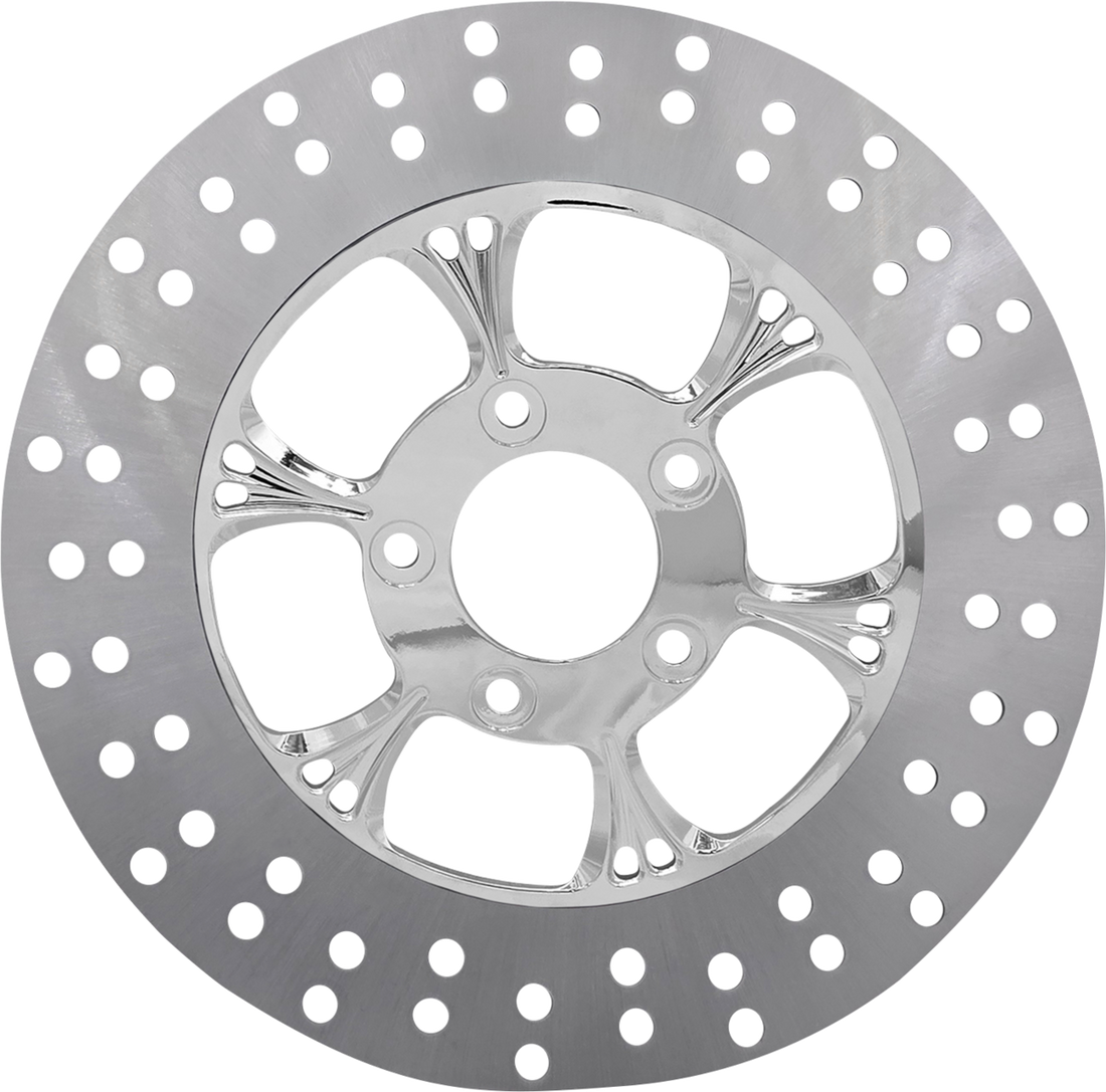 RC COMPONENTS Floating Brake Rotor - Front Left - Majestic - 320 mm - Chrome ZSSCOG320A-102C-LF2K