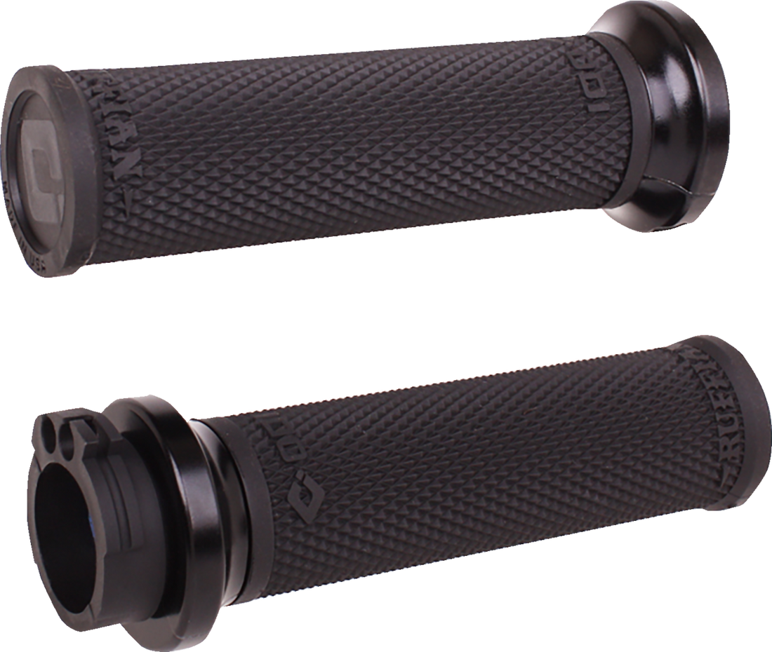 ODI Ruffian Lock-On Street Grips - Cable - Black/Black V30HCWB-B