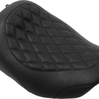 MUSTANG Wide Tripper™ Seat - Solo - Black Stitching - FLT/FLH '23-'25 88503