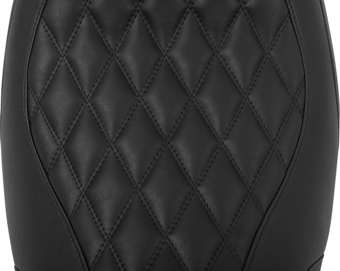 MUSTANG Wide Tripper™ Seat - Solo - Black Stitching - FLT/FLH '23-'25 88503