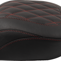 MUSTANG Wide Tripper™ Seat - Passenger - Dark Cherry Stitching - FLT/FLH '23-'25 88511DC