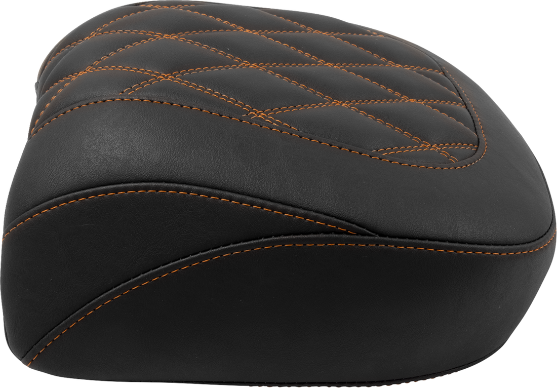 MUSTANG Wide Tripper™ Seat - Passenger - Mandarin Orange Stitching - FLT/FLH '23-'25 88511MO