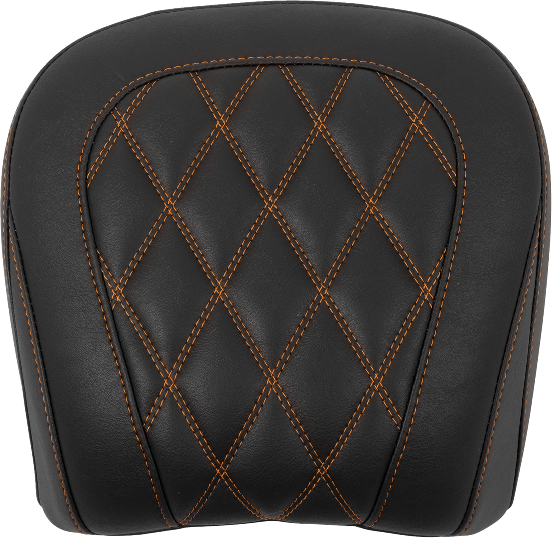 MUSTANG Wide Tripper™ Seat - Passenger - Mandarin Orange Stitching - FLT/FLH '23-'25 88511MO