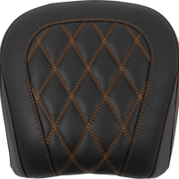 MUSTANG Wide Tripper™ Seat - Passenger - Mandarin Orange Stitching - FLT/FLH '23-'25 88511MO
