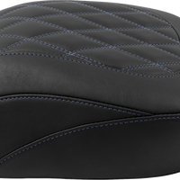 MUSTANG Wide Tripper™ Seat - Passenger - Sky Blue Stitching - FLT/FLH '23-'25 88511SB