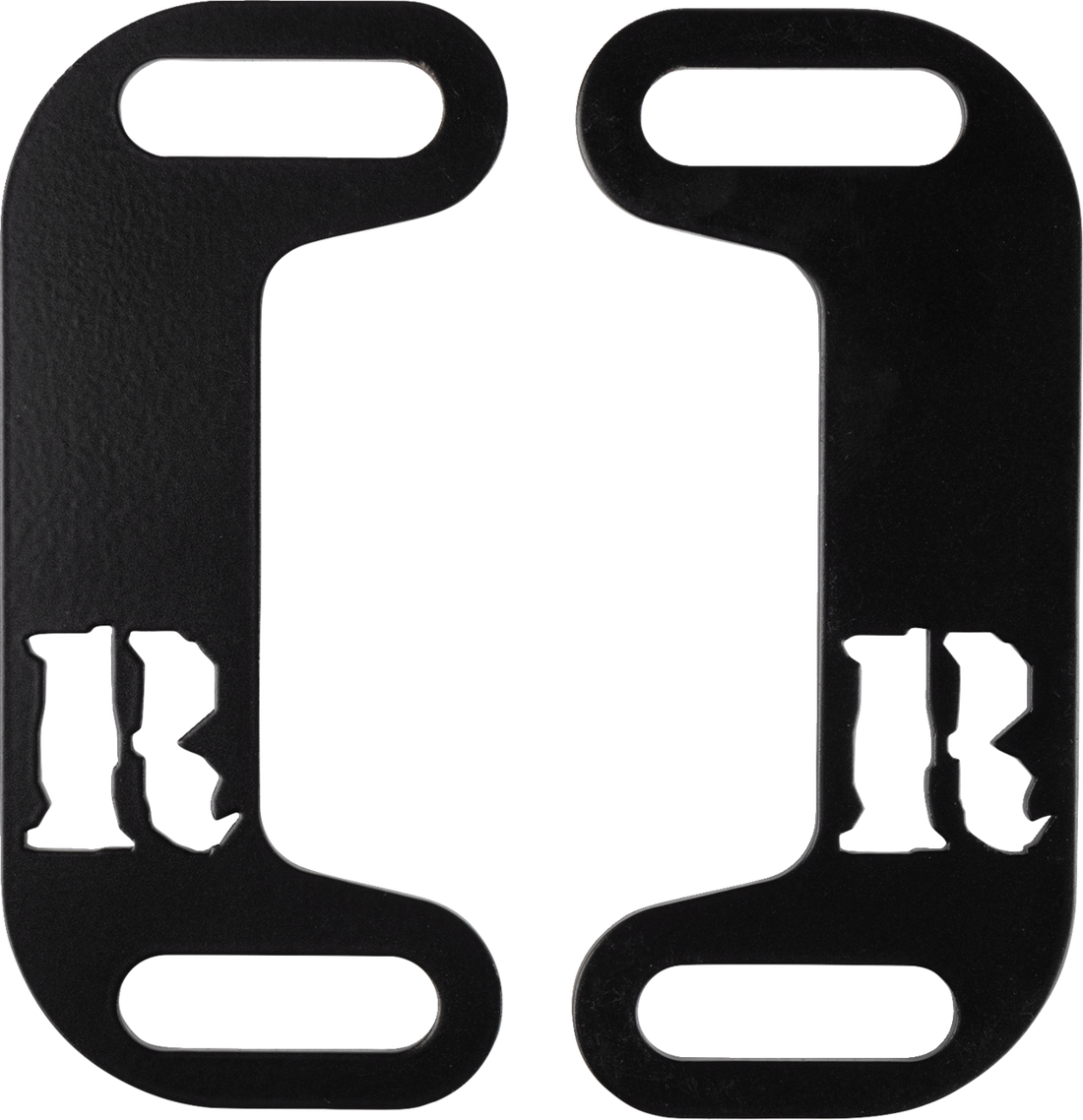 RICKRAK Centering Muffler Brackets - Powder-Coated - Black RR-MCB