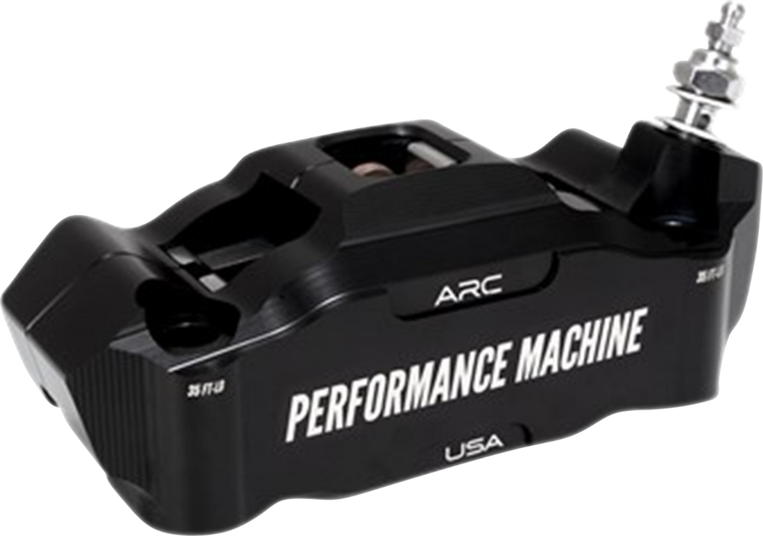PERFORMANCE MACHINE (PM) Radial Mount Caliper - Front Right - Black Anodized 0052-2426-MB