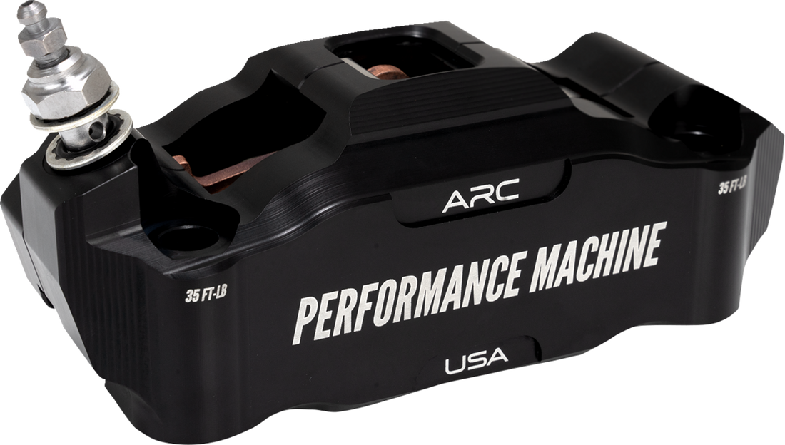 PERFORMANCE MACHINE (PM) Radial Mount Caliper - Front Left - Black Anodized 0052-2427-MB