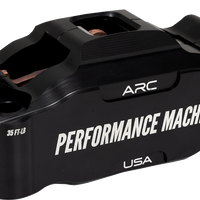 PERFORMANCE MACHINE (PM) Radial Mount Caliper - Front Left - Black Anodized 0052-2427-MB