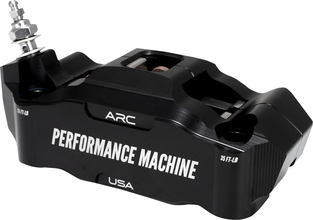 PERFORMANCE MACHINE (PM) Radial Mount Caliper - Front Left - Black Anodized 0052-2427-MB