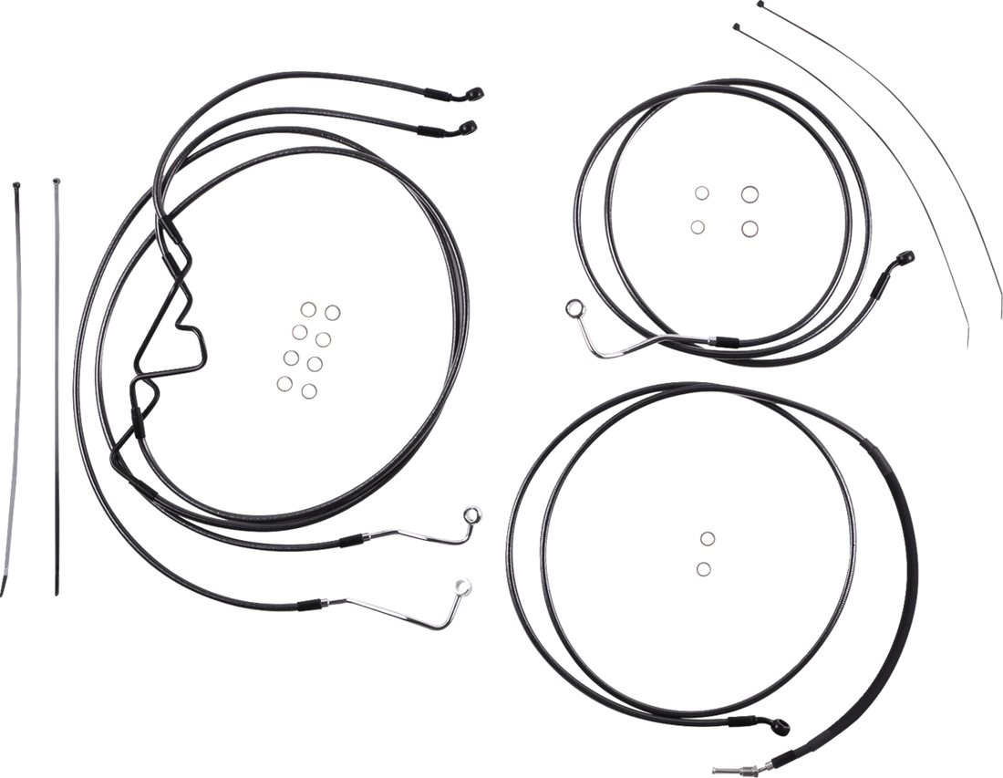 MAGNUM SHIELDING Black Pearl™ Designer Handlebar Installation Kit - 6" - '17-'20 FLHR 487926