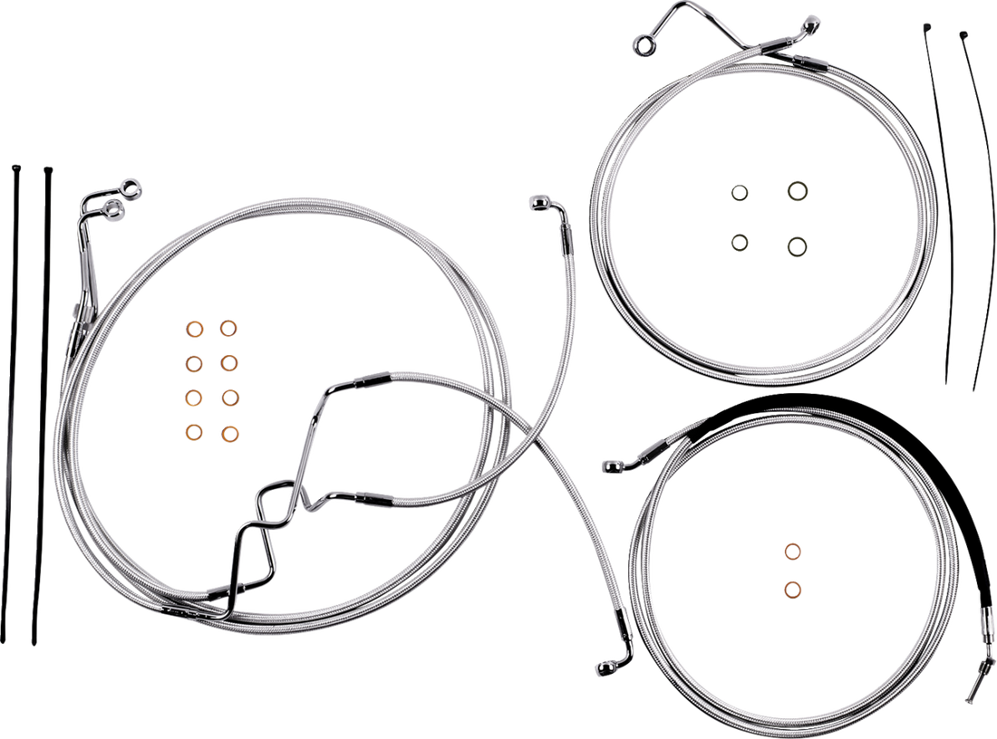 MAGNUM SHIELDING Sterling Chromite II® Designer Handlebar Installation Kit - 8" - '17-'20 FLHR 387928