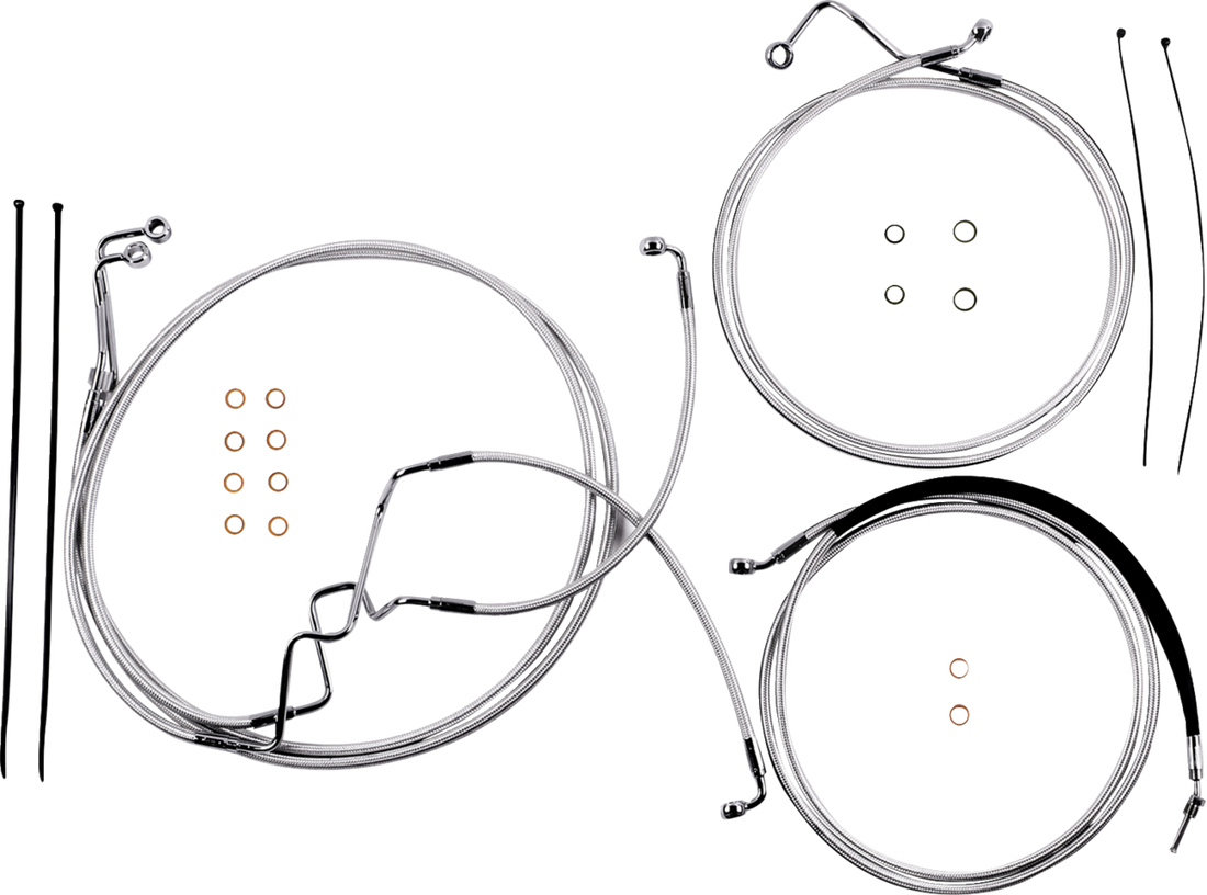 MAGNUM SHIELDING Sterling Chromite II® Designer Handlebar Installation Kit - 6" - '17-'20 FLTR 387876