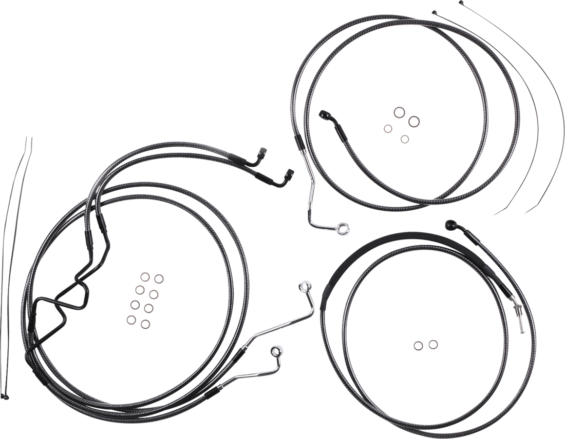 MAGNUM SHIELDING KARBONFIBR Designer Handlebar Installation Kit - 6" - '17-'20 FLTR 787876