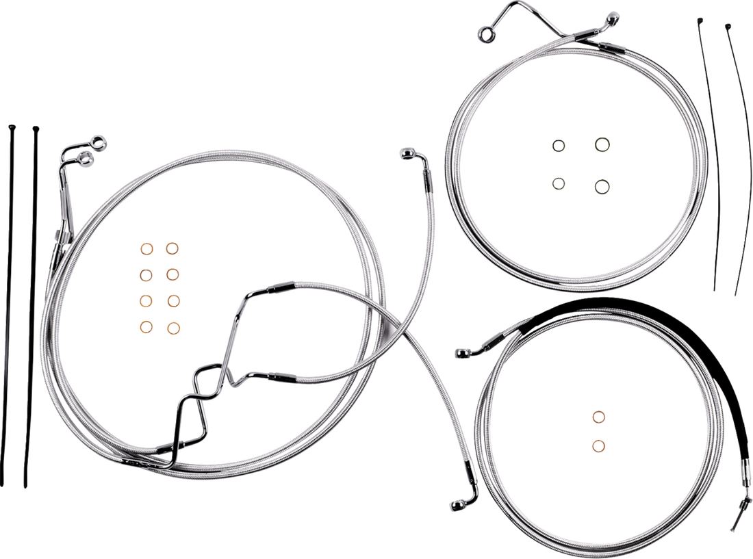 MAGNUM SHIELDING Sterling Chromite II® Designer Handlebar Installation Kit - 10" - '17-'20 FLTR 387875