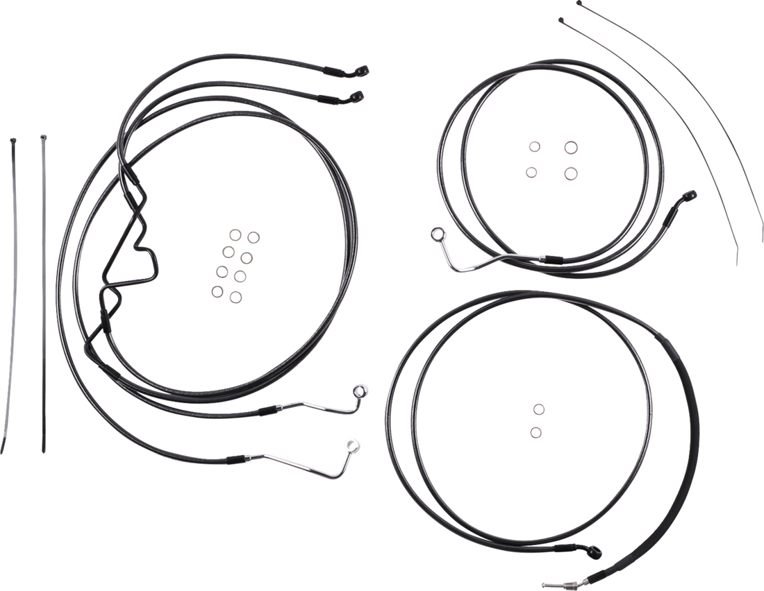 MAGNUM SHIELDING Black Pearl™ Designer Handlebar Installation Kit - 10" - '17-'20 FLTR 487875