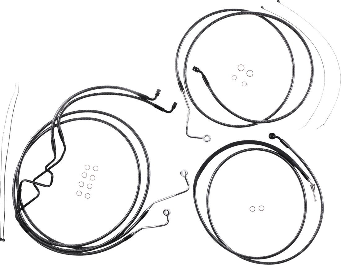 MAGNUM SHIELDING KARBONFIBR Designer Handlebar Installation Kit - 10" - '17-'20 FLTR 787875